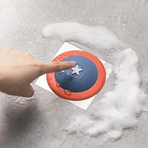 Push Switch Kitchen Sink Filter Deodorizer Cover (Blue Red) - Image 7