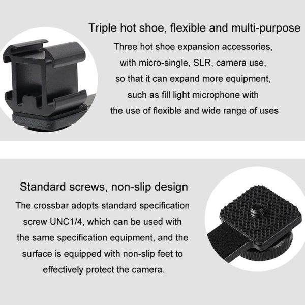 Multifunctional Aluminum Heating Shoe Base Flash Light Bracket Accessories (3 Hot Boots Bracket) - Image 9
