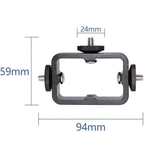 Multi-Device Tripod Mount Adapter Live Broadcast Bracket Mobile Phone Clip Holder (Triple Head Circle) - Image 4