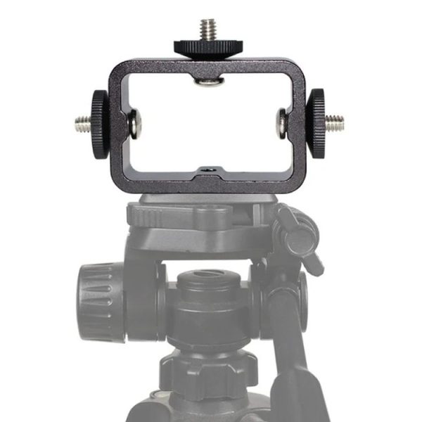 Multi-Device Tripod Mount Adapter Live Broadcast Bracket Mobile Phone Clip Holder (Triple Head Circle) - Image 5