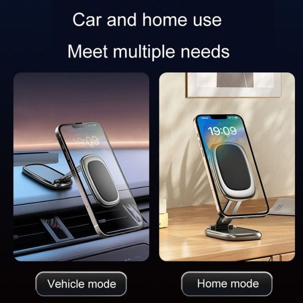 Magnetic Car Phone Holder Automobile Rotatable Multifunctional Folding Stands, Model: Q42 - Image 10