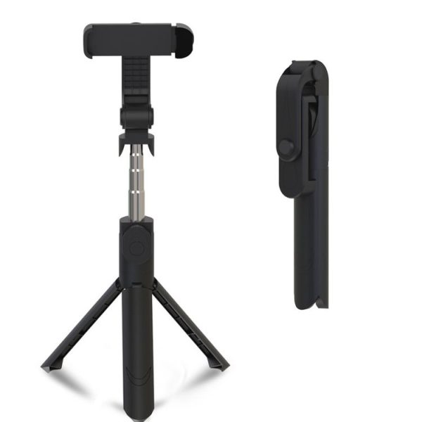 XT09 Live Cell Phone Tripod Selfie Stick Bracket Bluetooth Selfie Stick (Black)