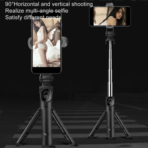 XT09 Live Cell Phone Tripod Selfie Stick Bracket Bluetooth Selfie Stick (Black) - Image 12