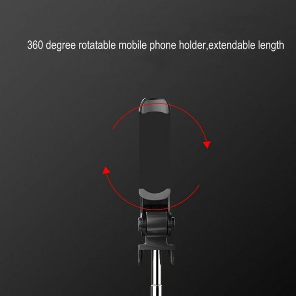 XT09 Live Cell Phone Tripod Selfie Stick Bracket Bluetooth Selfie Stick (Black) - Image 9