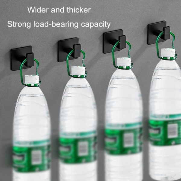 Thickened Solid Hooks Toilet Clothes Hooks Aluminum Free Perforation Wall Clothes Hat Hanger, Model Number: 9524 - Image 8