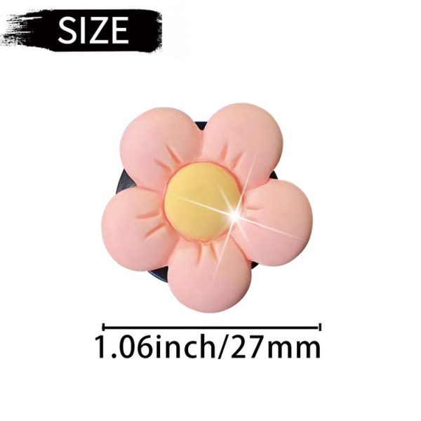 Candy-colored Ffive-petal Flower Car Air Vent Aromatherapy Decorative Clip, Color: Yellow - Image 3