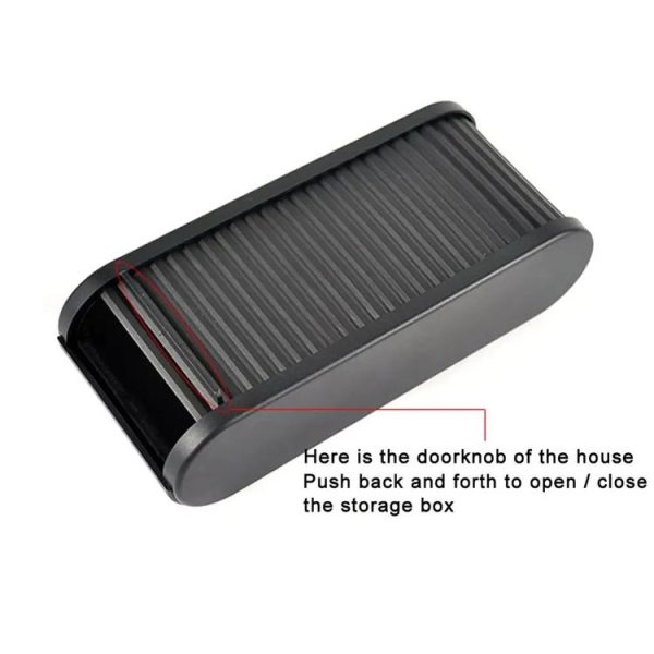 Car Multifunctional Telescopic Pull-out Storage Box (Black) - Image 4