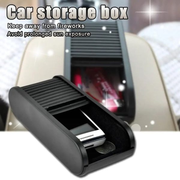 Car Multifunctional Telescopic Pull-out Storage Box (Black) - Image 6