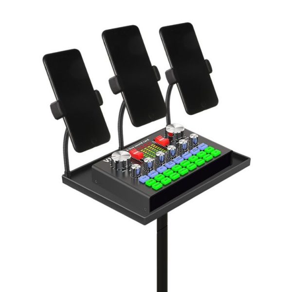 Cell Phone Live Stands Microphone Sound Card Tray Multifunctional Shelf Pallet, Specification: Tray - Image 2