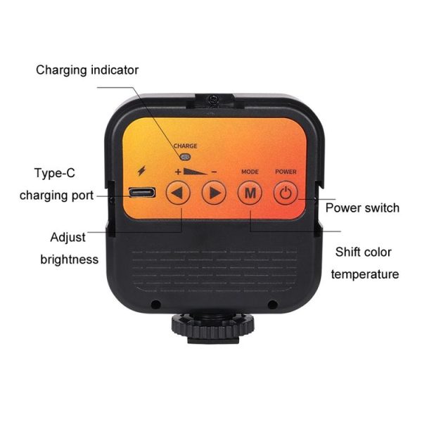 Portable Phone Desktop Live Fill Light Mini Pocket Light Shooting Camera Fill Lamp, Style: Standard White Light - Image 4