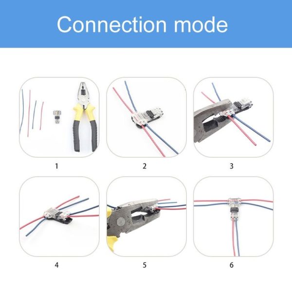 Straight Plug Quick Terminal Block No Strip Multifunctional Wire Connector, Model: H1 - Image 8