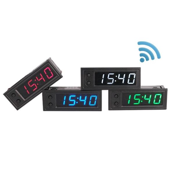 5V / 12V WIFI Network Automatic Time Synchronization Digital Electronic Clock Module, Color: Blue - Image 2