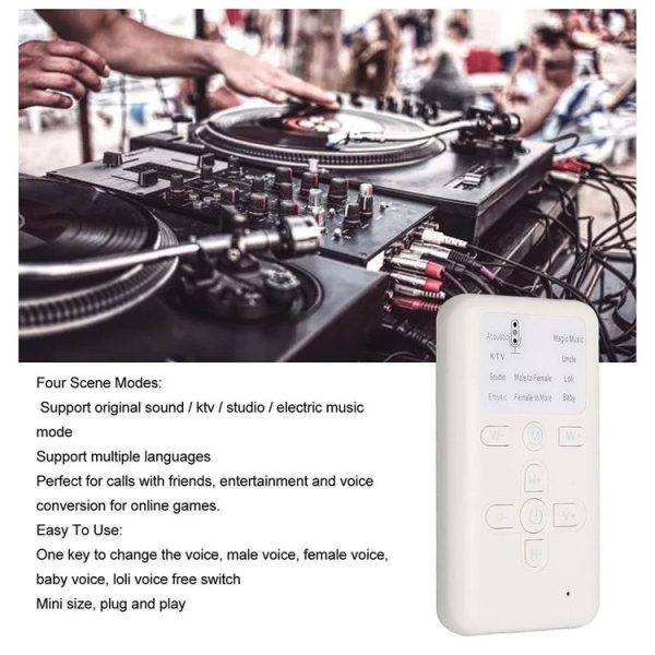 M11 Mini Phone Computer Sound Card Voice Changer Live Karaoke Recording Voice Transformer (English) - Image 5