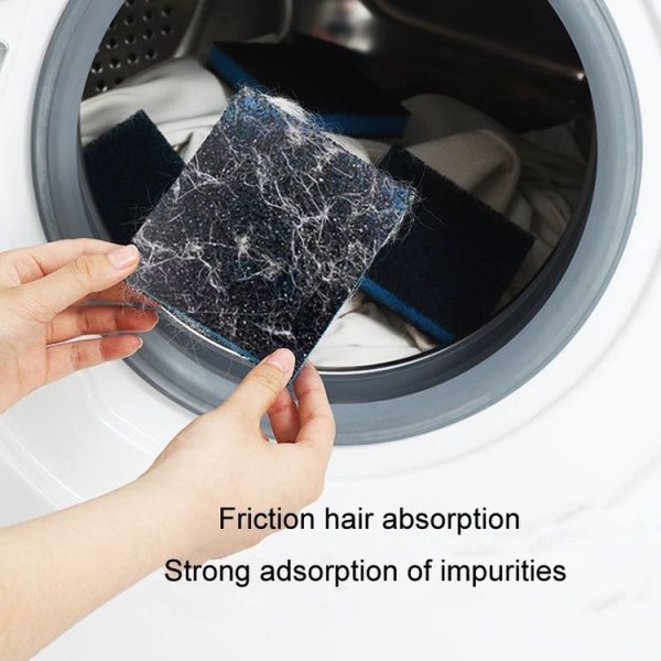Washing Machine Sticky Hair Remover Cleaning Filter Anti-Sticky Suction Hair Piece (Blue Black) - Image 5