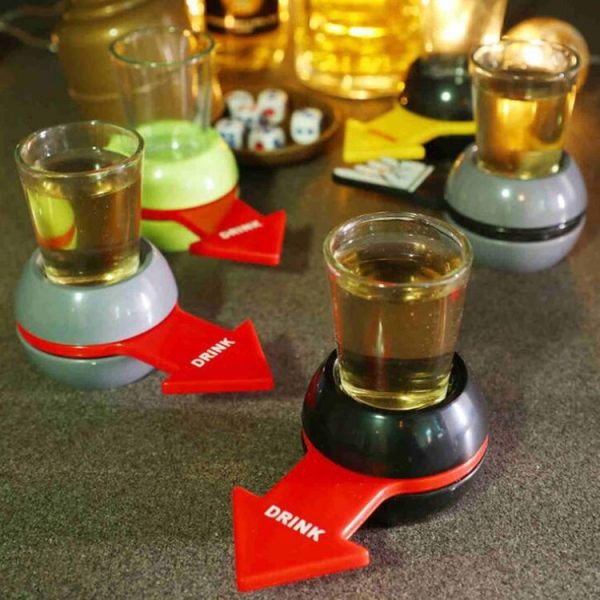 Arrow Turntable Drinkware Penalty Drinkware Pointer Spinner Drinking Order Supplies, Style: Arrow Gray - Image 2