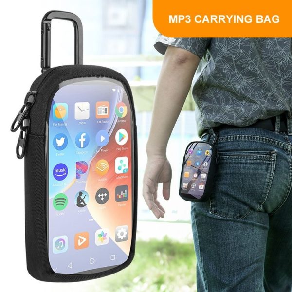 MP3 / MP4 Universal TPU Portable Storage Bag with Hanging Buckle (Black) - Image 2