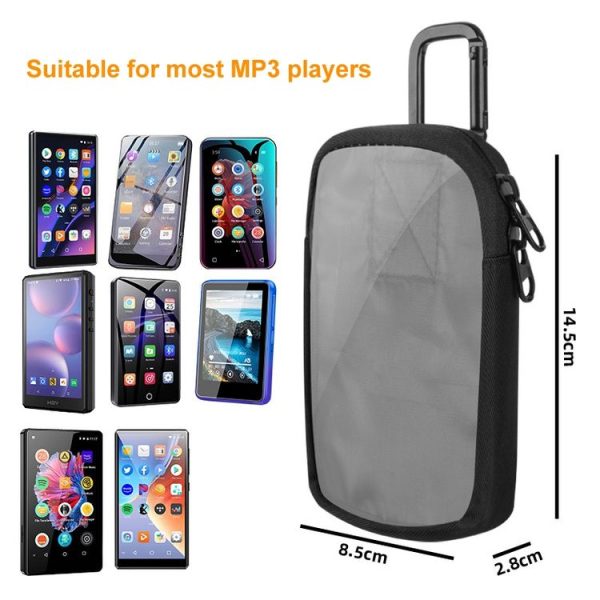 MP3 / MP4 Universal TPU Portable Storage Bag with Hanging Buckle (Black) - Image 3