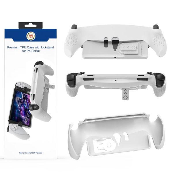 PlayStation Portal Handle JYS TPU Protective Case With Stand (White) - Image 2