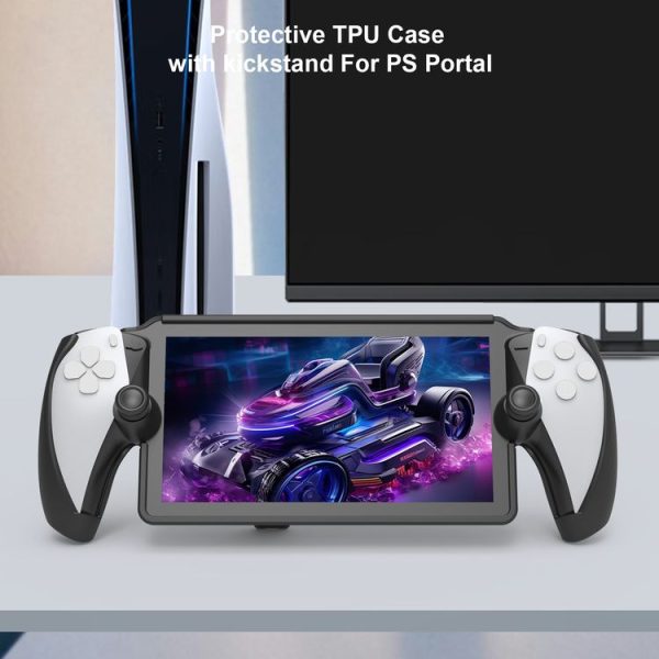 PlayStation Portal Handle JYS TPU Protective Case With Stand (White) - Image 7