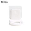 10pcs Toilet Shampoo Shower Gel Hanging Shelf No-Punch Bathroom Shelves (Transparent Patch Model)