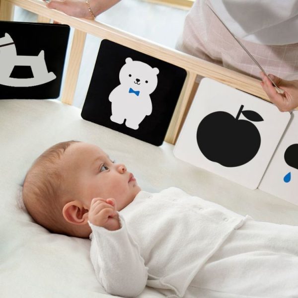 20pcs / Book Baby Early Learning Card Children Eye Care Visual Stimulation Card, Style: 1-order Black And White - Image 3