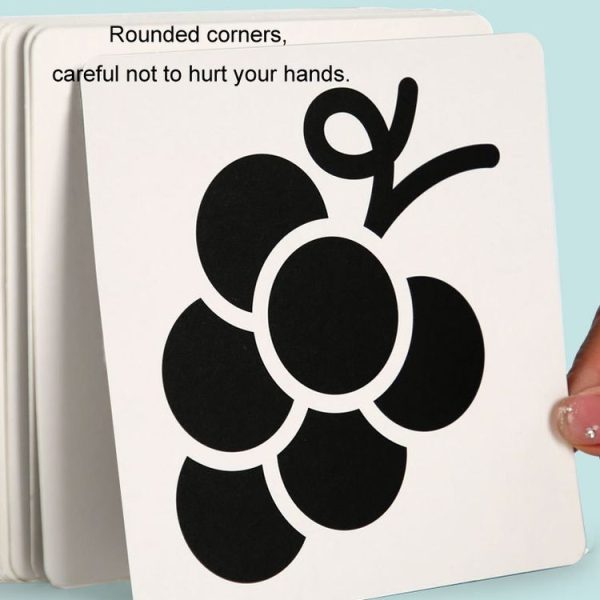 20pcs / Book Baby Early Learning Card Children Eye Care Visual Stimulation Card, Style: 1-order Black And White - Image 7