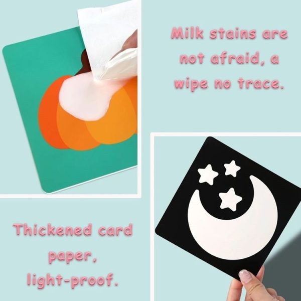 20pcs / Book Baby Early Learning Card Children Eye Care Visual Stimulation Card, Style: 1-order Black And White - Image 8