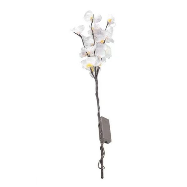 Butterfly Orchid Chandelier Room Bedroom Decoration Vase Lamp (White)