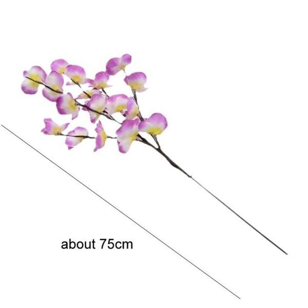 Butterfly Orchid Chandelier Room Bedroom Decoration Vase Lamp (White) - Image 3