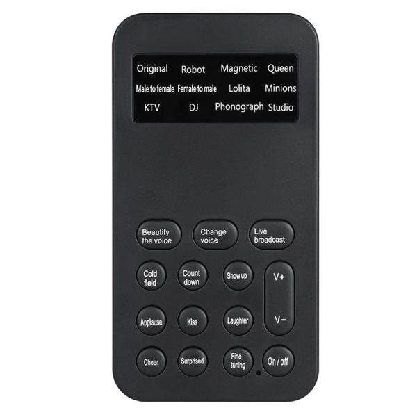 S9 Mobile Phone Computer Live Sound Card Voice Changer Game Karaoke Recording Audio Transformer (English)