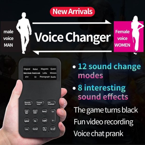 S9 Mobile Phone Computer Live Sound Card Voice Changer Game Karaoke Recording Audio Transformer (English) - Image 2