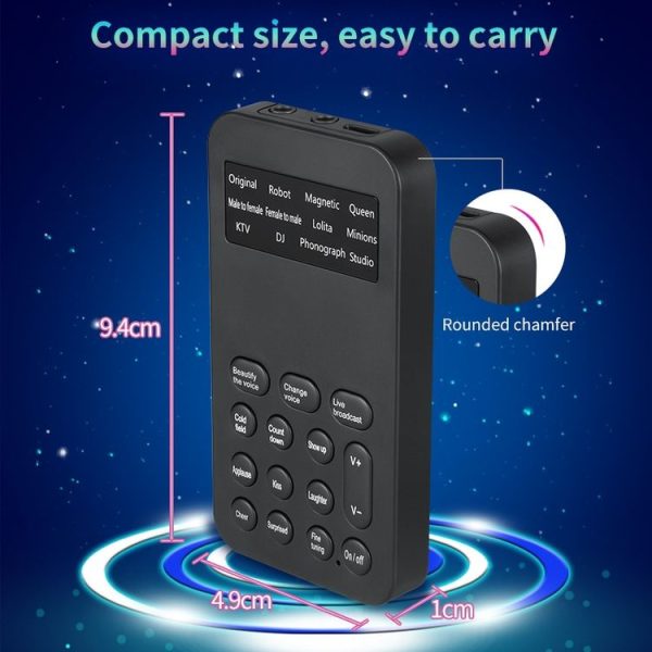 S9 Mobile Phone Computer Live Sound Card Voice Changer Game Karaoke Recording Audio Transformer (English) - Image 3