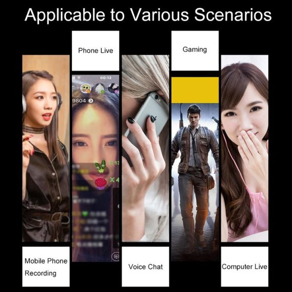 S9 Mobile Phone Computer Live Sound Card Voice Changer Game Karaoke Recording Audio Transformer (English) - Image 8