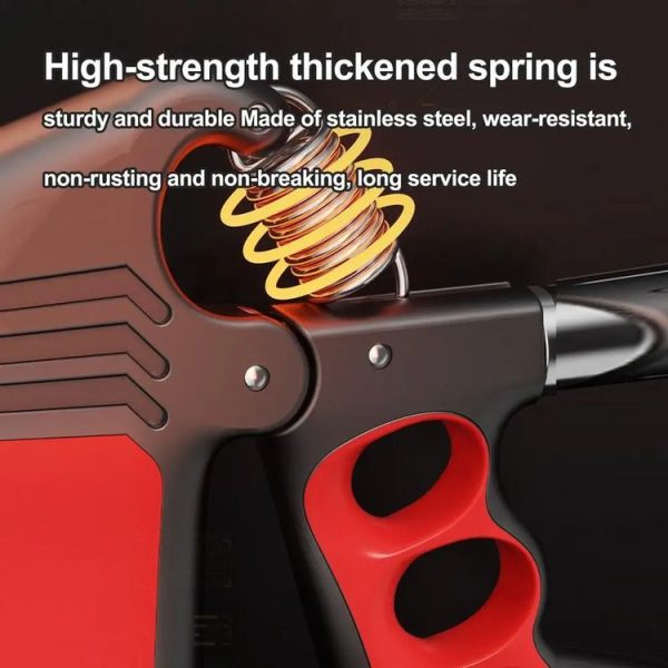 5-100kg Adjustable Hand Grip Strengthener Arm Muscle Exerciser, Spec: Electronic Counter Orange - Image 4