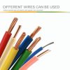 5pcs D1-2 Push Type Mini Wire Connection Splitter Quick Connect Terminal Block (Orange) - Image 4