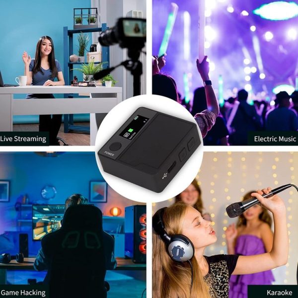 A9 Mobile Phone Computer Live Recording Mini Color Screen Display Sound Card Voice Changer, Spec: English - Image 11