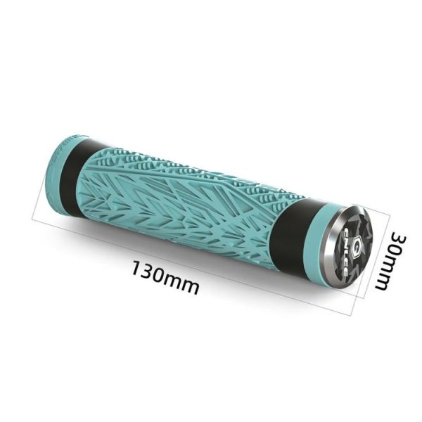 ENLEE E-235151 1pair Silicone Bicycle Covers Mountain Bike Cycling Grips With Handlebar Blocking (Light Green) - Image 3