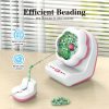 Electric Automatic Beading Machine DIY Handmade Bead Threading Machine Beading Tools Bead Stringer (Pink) - Image 6