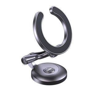 Metal Magsafe Magnetic Mobile Phone Folding Holder (Pearl Black)