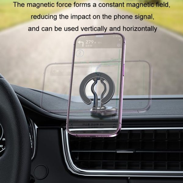 Metal Magsafe Magnetic Mobile Phone Folding Holder (Pearl Black) - Image 5