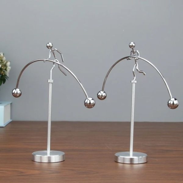 Tall Small Iron Man Desktop Decoration Tumbler Hercules Weight Lifting Balancing Toy, Style: Surfing Prince - Image 2