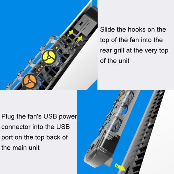 HHC-P5032 For PS5 Host Cooling Fan Hollow Cooling Heat Sink Multi-Color LED Light Three-Speed Cooling Fan Accessories - Image 9