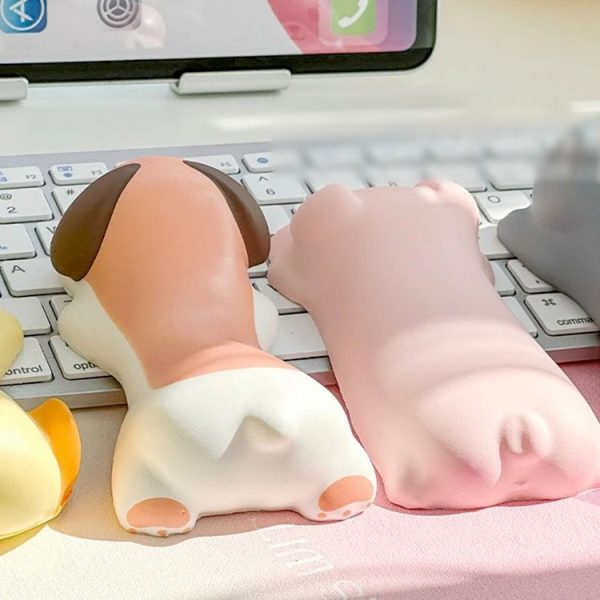 Decompression Memory Foam Mouse Pad Cute Desktop Mouse Wrist Cushion Hand Rest, Pattern: Puppy - Image 4