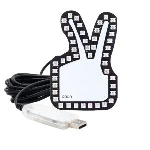 Car Interactive Finger Light Multi-function Warning Anti-rear Collision Light (Scissor Hand)