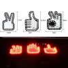 Car Interactive Finger Light Multi-function Warning Anti-rear Collision Light (Scissor Hand) - Image 2