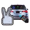 Car Interactive Finger Light Multi-function Warning Anti-rear Collision Light (Scissor Hand) - Image 6
