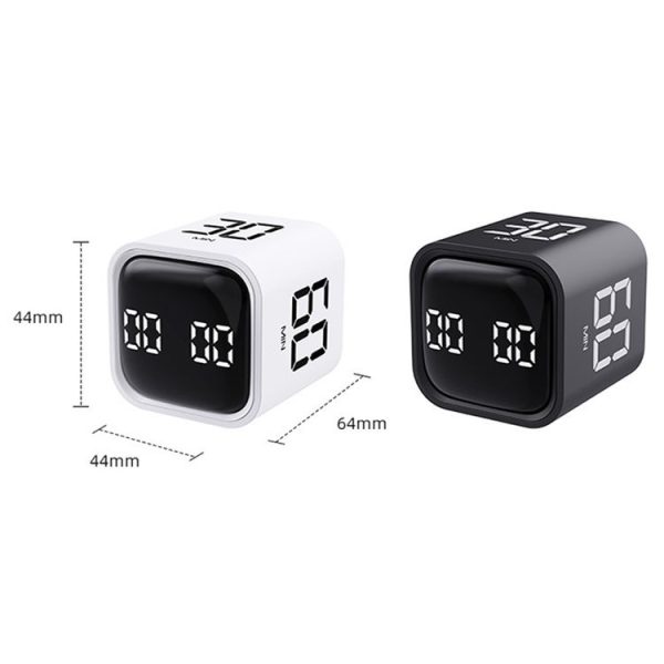 F4 Study Timer Kitchen Cooking Countdown Reminder Multifunctional Digital Alarm Clock (White) - Image 2
