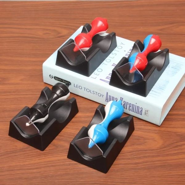 Novelty Magnetic Levitation Gyroscope Educational Toys Magnetic Gyroscope Science Education Ornament (Black White) - Image 6