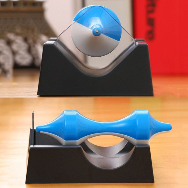 Novelty Magnetic Levitation Gyroscope Educational Toys Magnetic Gyroscope Science Education Ornament (Black White) - Image 7