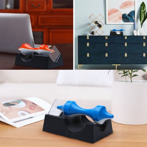 Novelty Magnetic Levitation Gyroscope Educational Toys Magnetic Gyroscope Science Education Ornament (Black White) - Image 9
